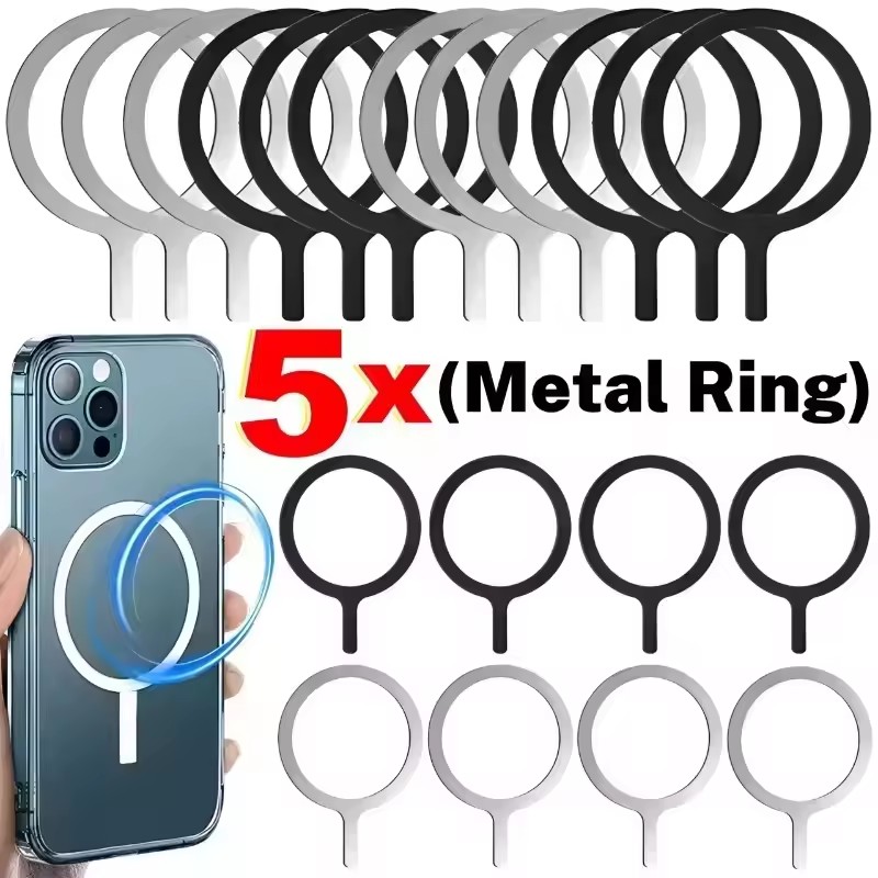 Wireless Car Charger - Stainless Steel Universal Magnetic Metal Plate