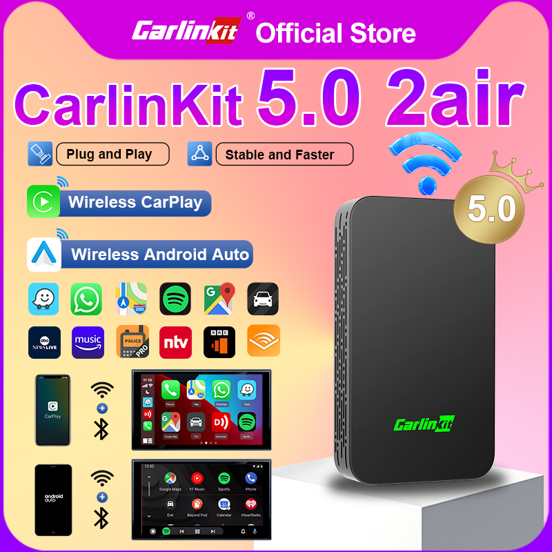 Car Accessories Usa - CarlinKit 5.0 Wired to Wireless Android
