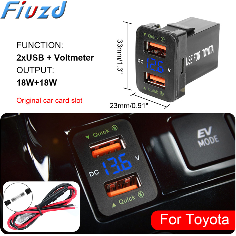 Car Accessories Qc - LED Car Accessories Power Adapter For