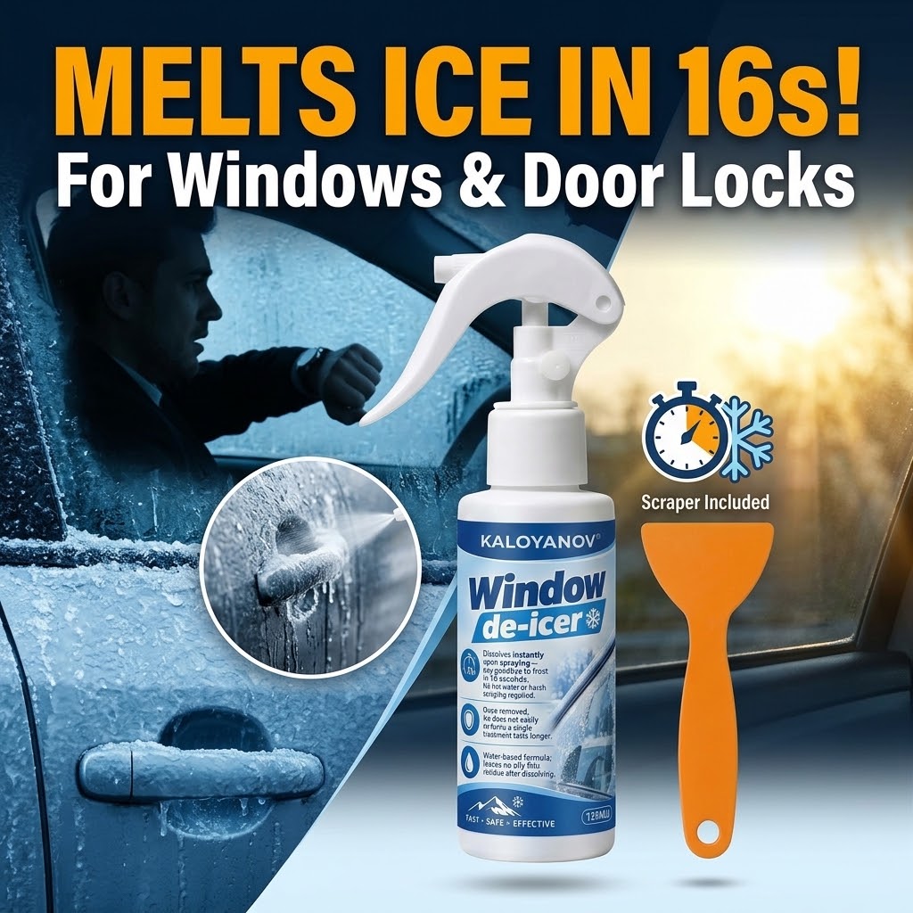 Car Accessories For Winter - Car Windshield De-icer Spray Fast Ice
