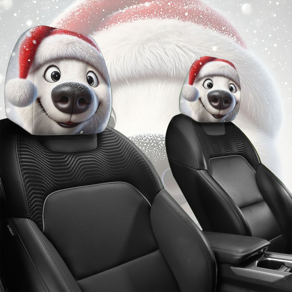 Car Accessories Xmas - 2pcs Christmas hats, cute puppy car