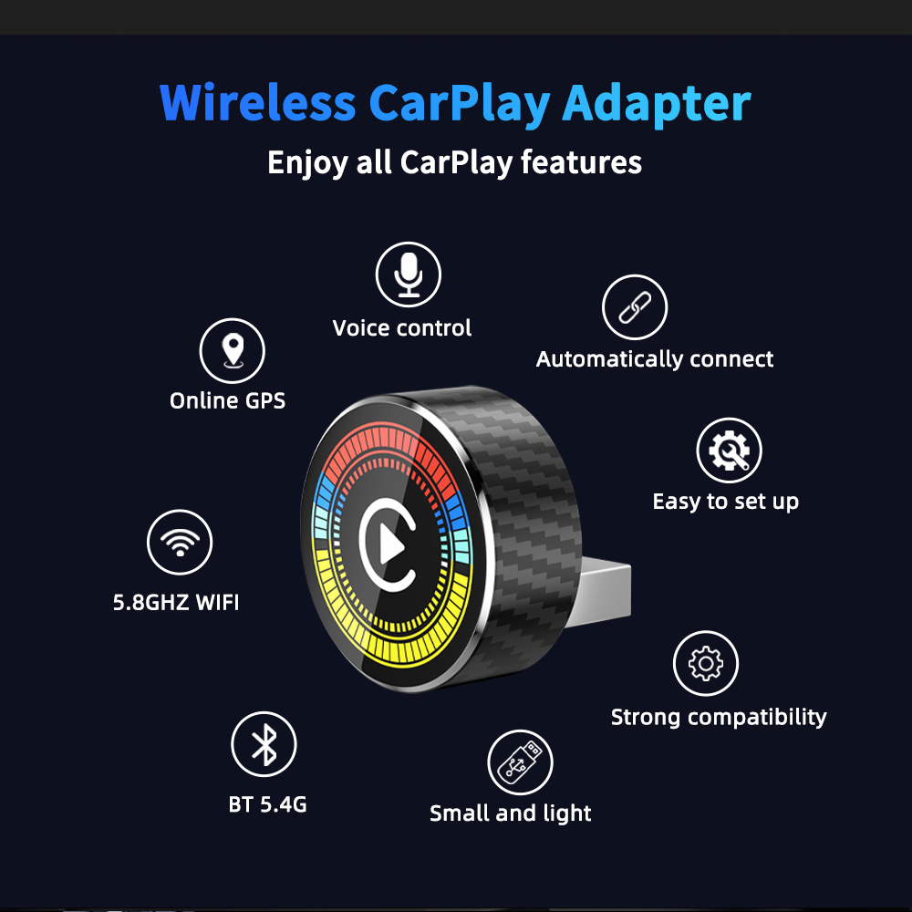 Round Wireless CarPlay Android - đánh giá và giá Car Accessories Usa