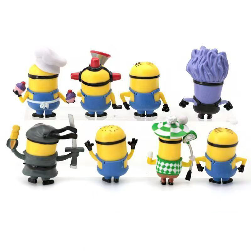 8 Pcs/1set 52TOYS Minions Cart - đánh giá và giá Car Accessories Xmas