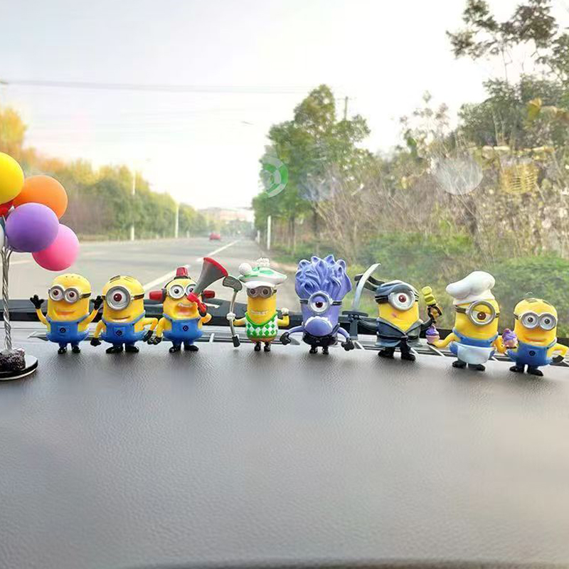 8 Pcs/1set 52TOYS Minions Cart - đánh giá và giá Car Accessories Xmas