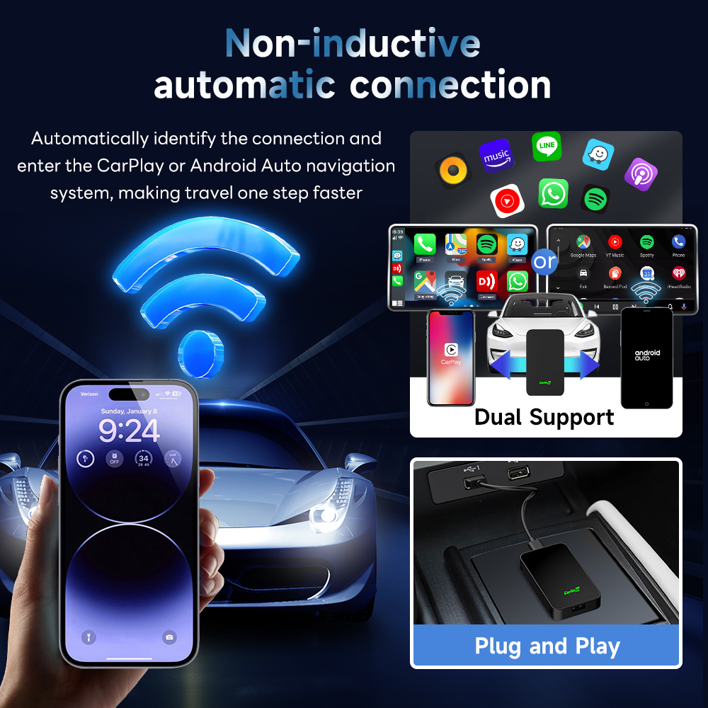 CarlinKit 5.0 Wired to Wireles - đánh giá và giá Car Accessories Usa