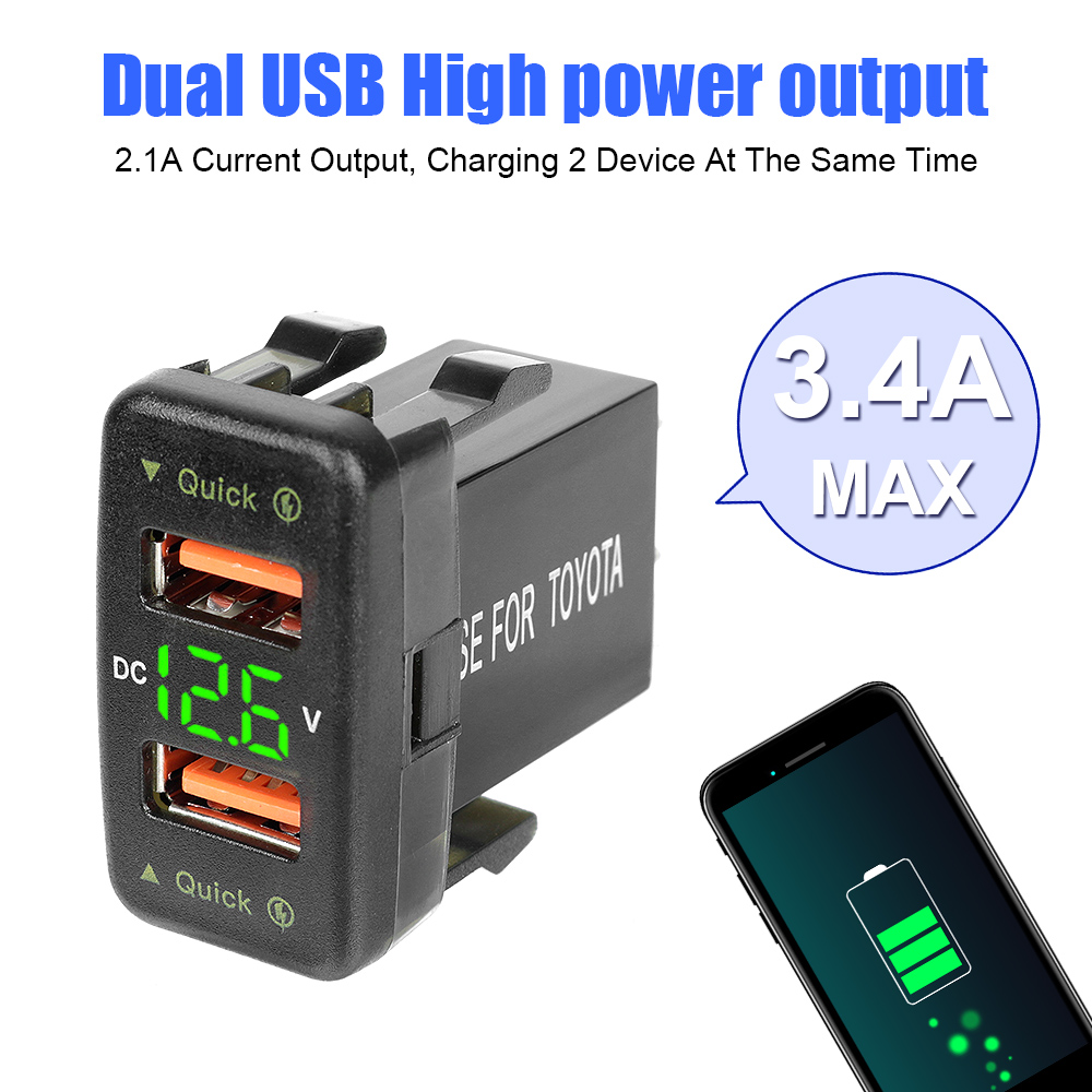 LED Car Accessories Power Adap - đánh giá và giá Car Accessories Qc