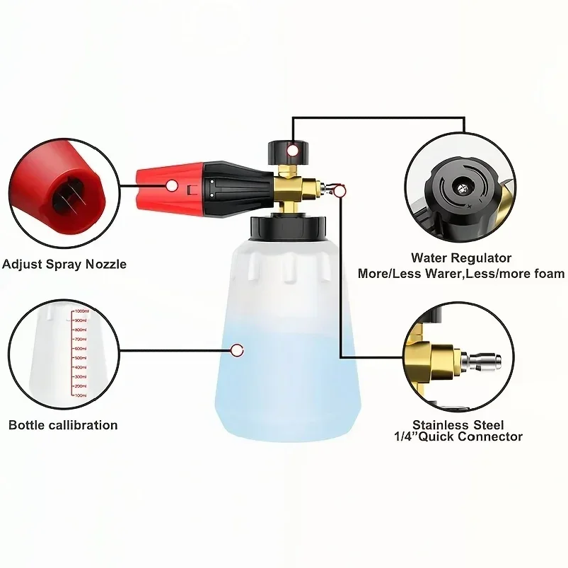 High Pressure PA Foam Cannon   - đánh giá và giá Car Accessories For Winter