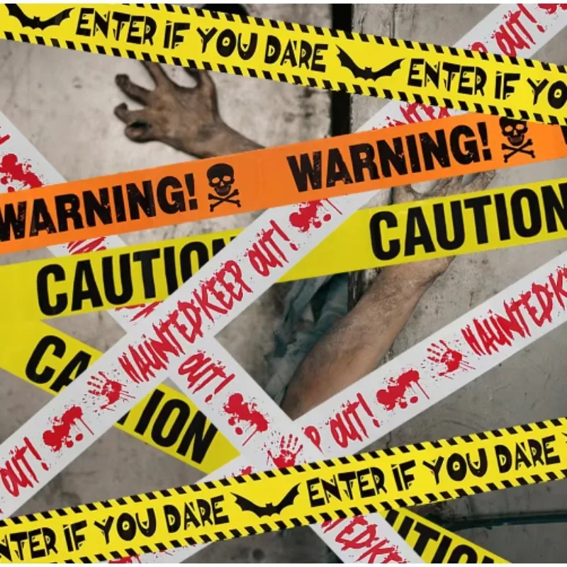 Halloween Warning Tape Signs B - đánh giá và giá Car Accessories Banner