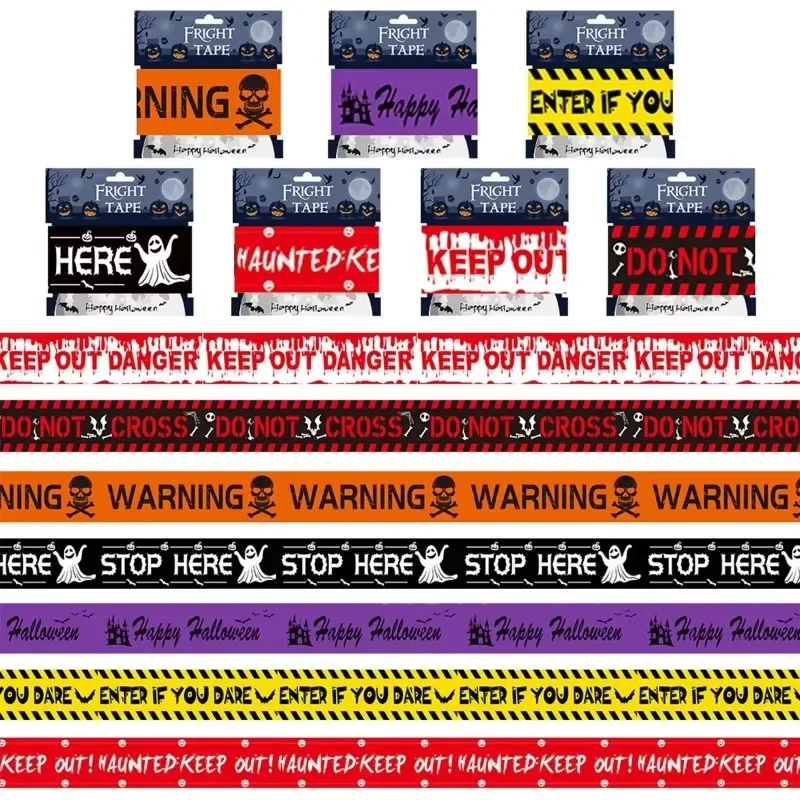 Halloween Warning Tape Signs B - đánh giá và giá Car Accessories Banner