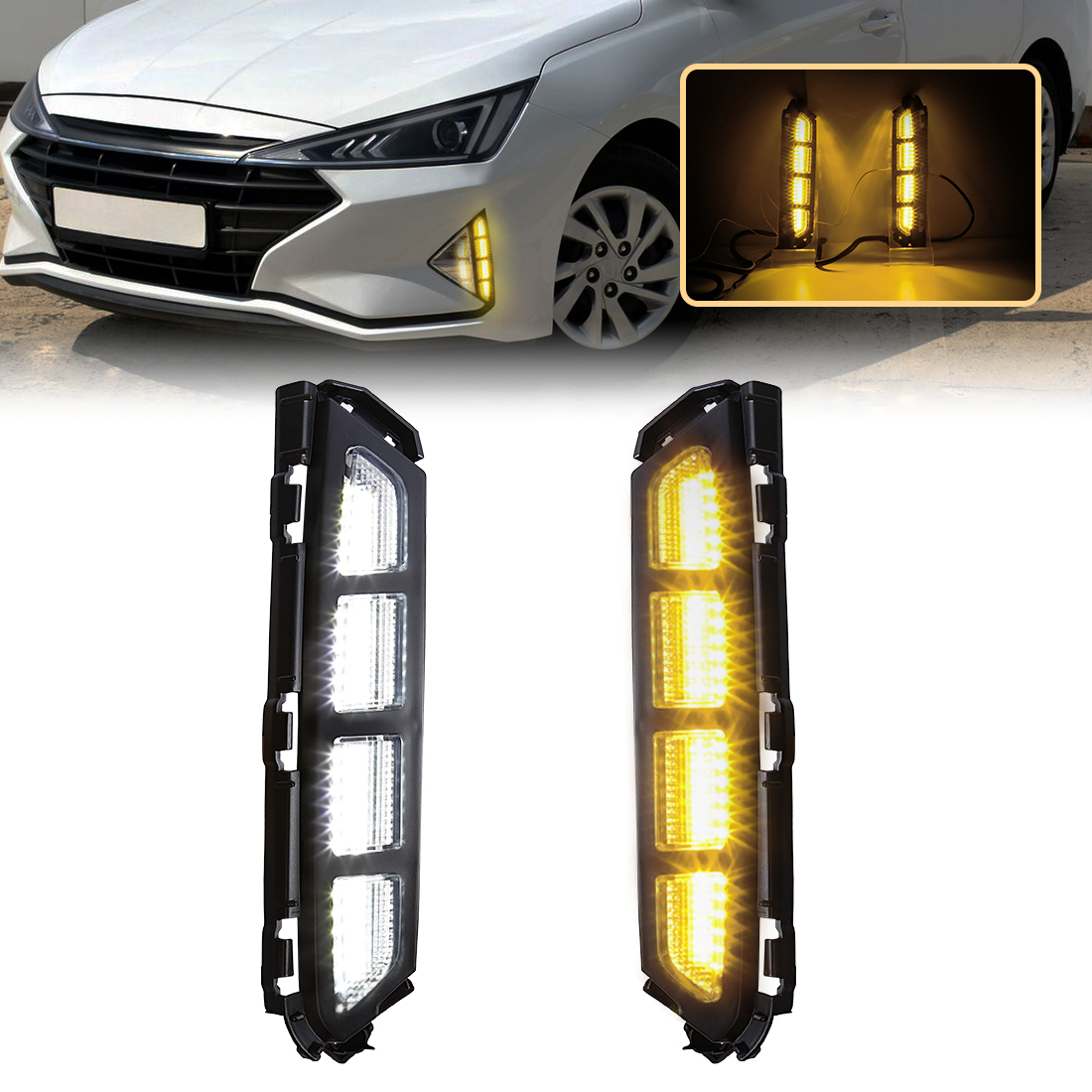 2Pcs LED Fog Lamp For Hyundai  - đánh giá và giá Car Accessories For Road Trip