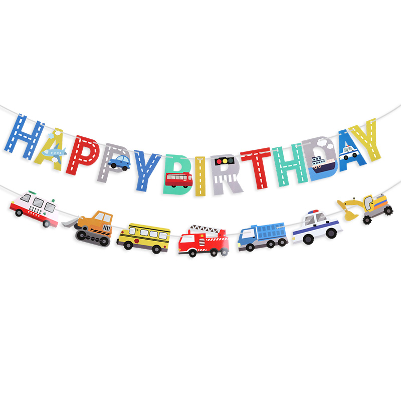 Cartoon Car Happy Birthday Ban - đánh giá và giá Car Accessories Banner