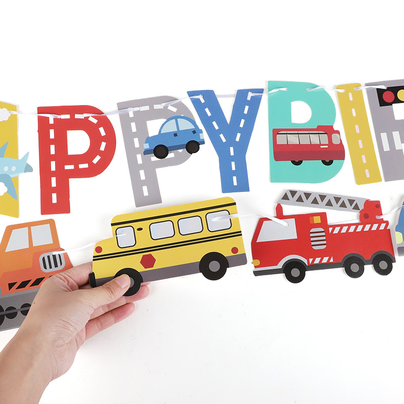 Cartoon Car Happy Birthday Ban - đánh giá và giá Car Accessories Banner