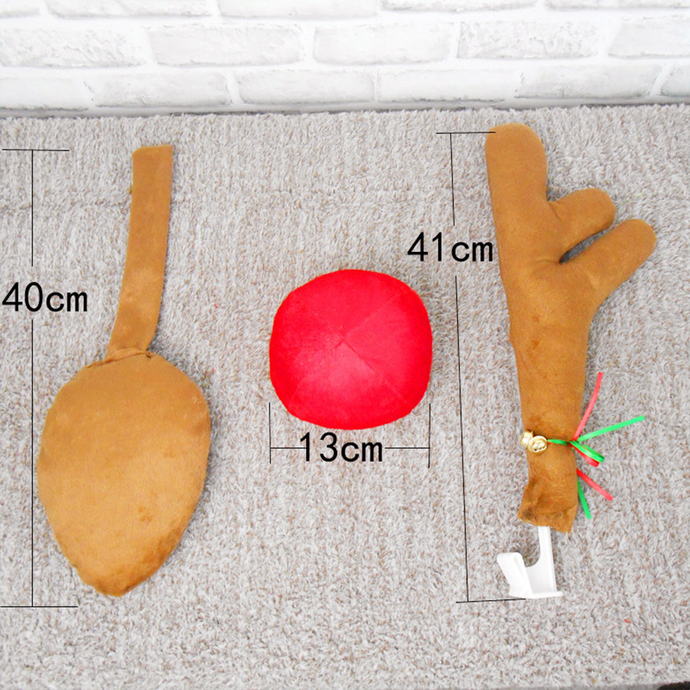 4Pcs Christmas Reindeer Decor  - đánh giá và giá Car Accessories Xmas