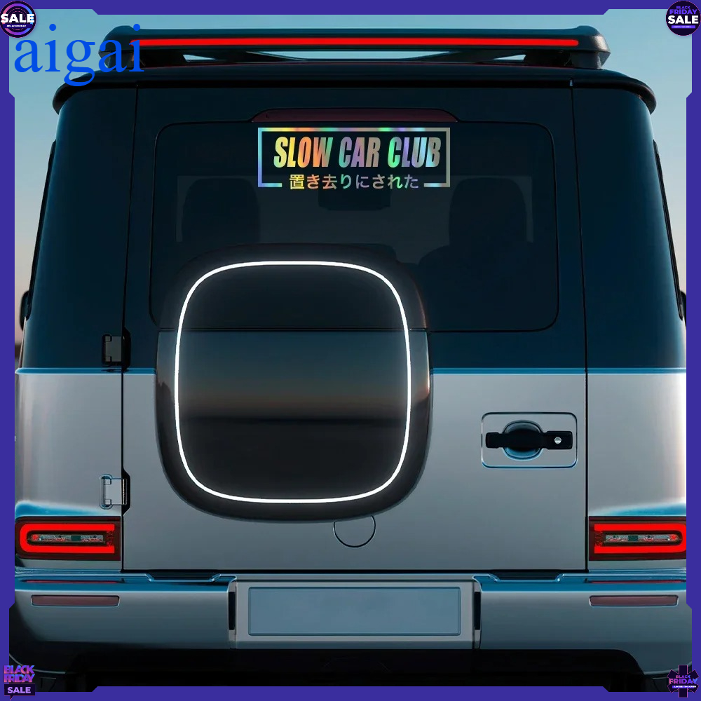 Slow Car Club Slogan Car Windo - đánh giá và giá Car Accessories Banner