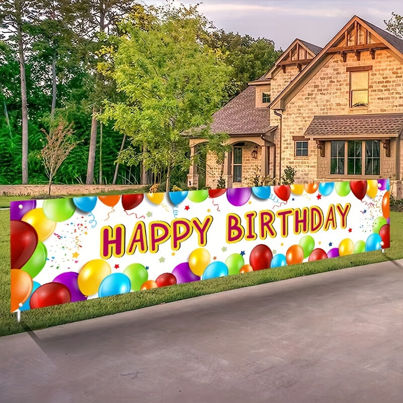 Birthday Banner Happy Birthday - đánh giá và giá Car Accessories Banner