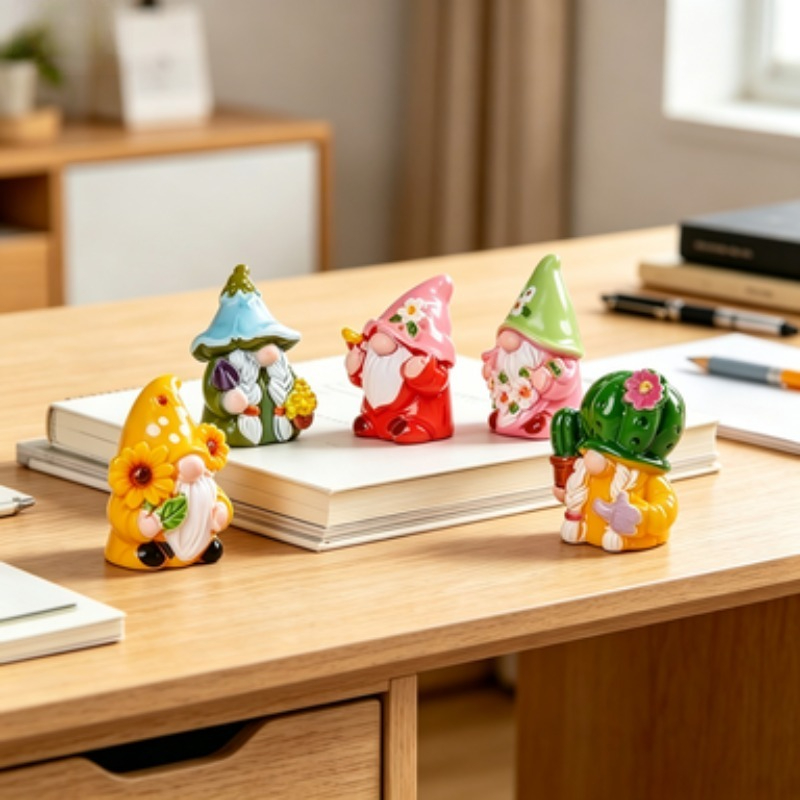 Mini 6Pcs Gnome Figurines Resi - đánh giá và giá Car Accessories Xmas