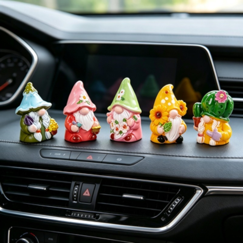 Mini 6Pcs Gnome Figurines Resi - đánh giá và giá Car Accessories Xmas