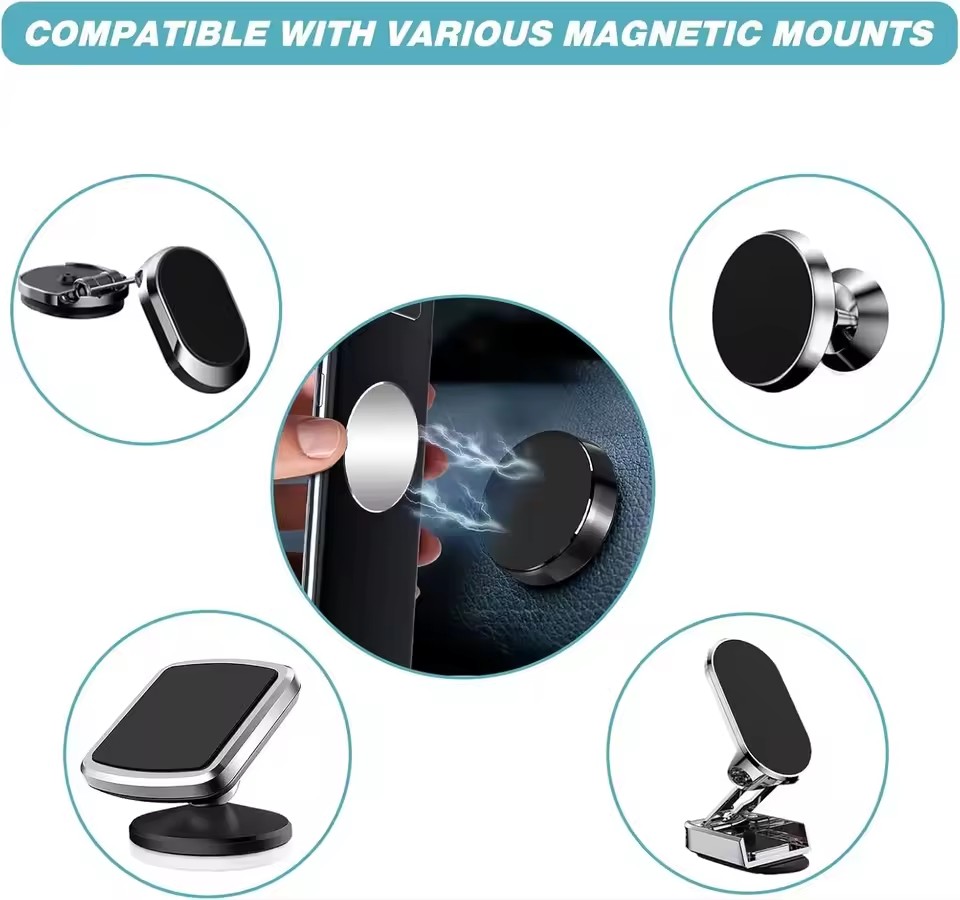 1/50Pcs Ultra Thin Metal Plate - đánh giá và giá Car Phone Holder Magnetic