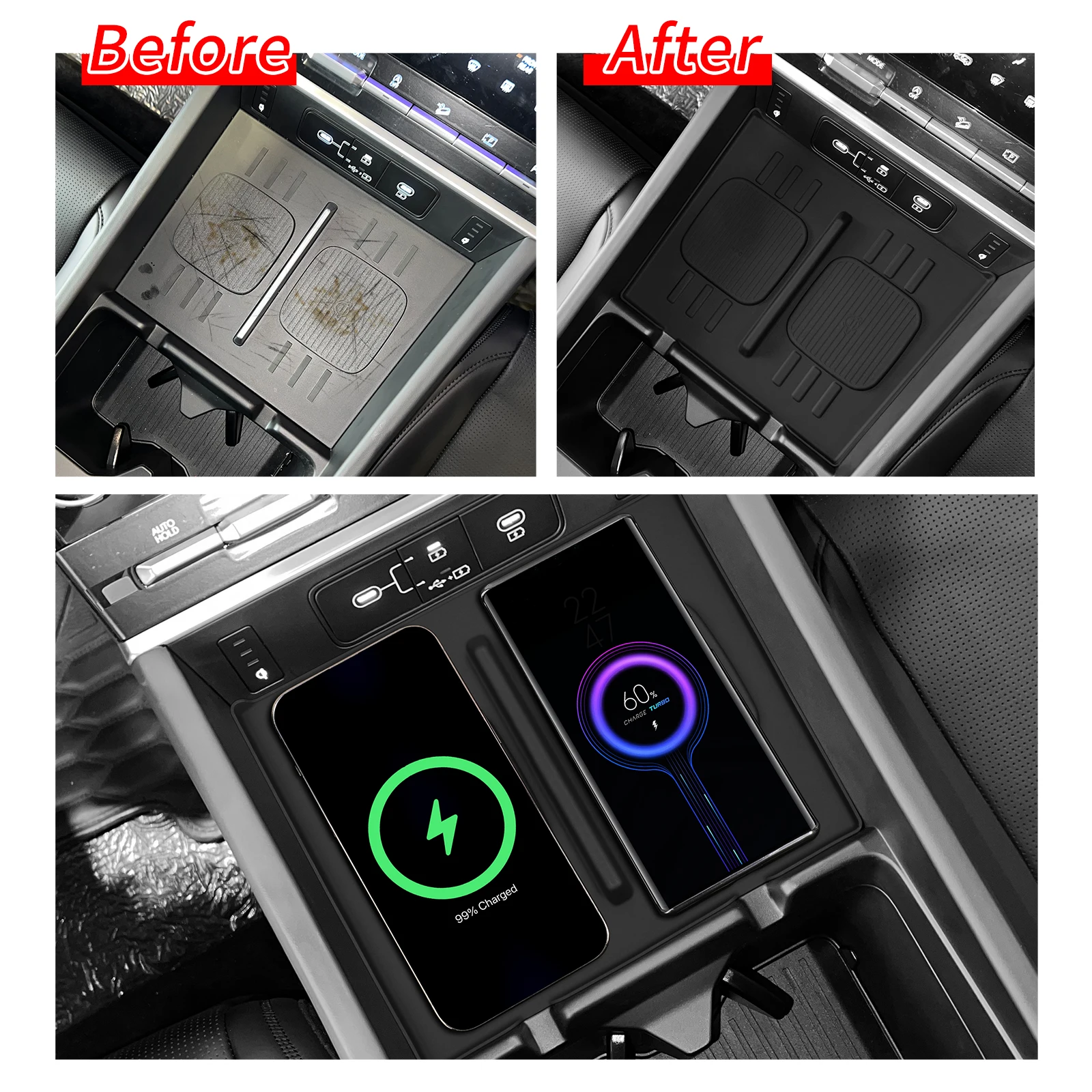 For Hyundai Santa Fe 2024 2025 - đánh giá và giá Wireless Car Charger