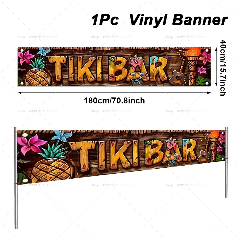 Tiki Bar Banner Tropical Hawai - đánh giá và giá Car Accessories Banner