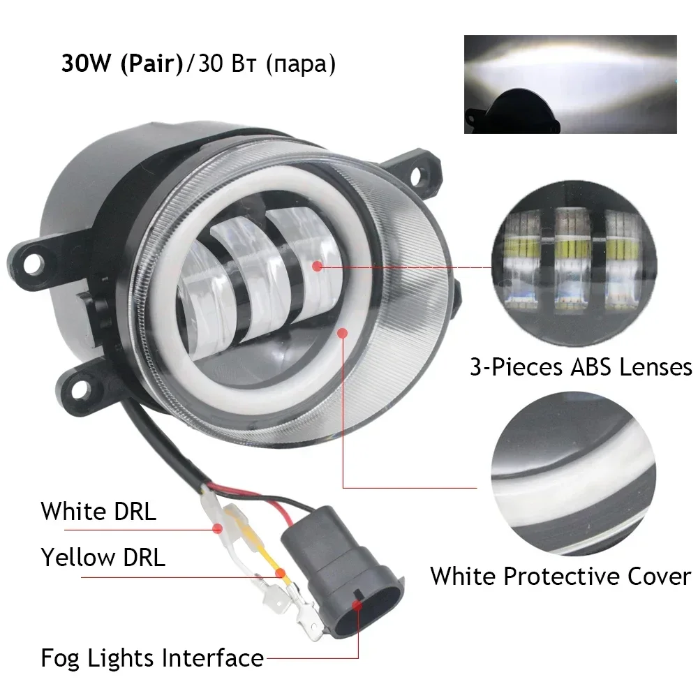 LED Fog Lights with Lens Car P - đánh giá và giá Car Accessories Xcent