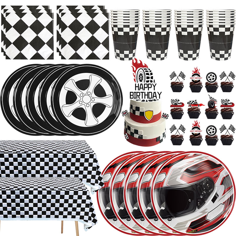 Happy Race Car Theme Birthday  - đánh giá và giá Car Accessories Banner