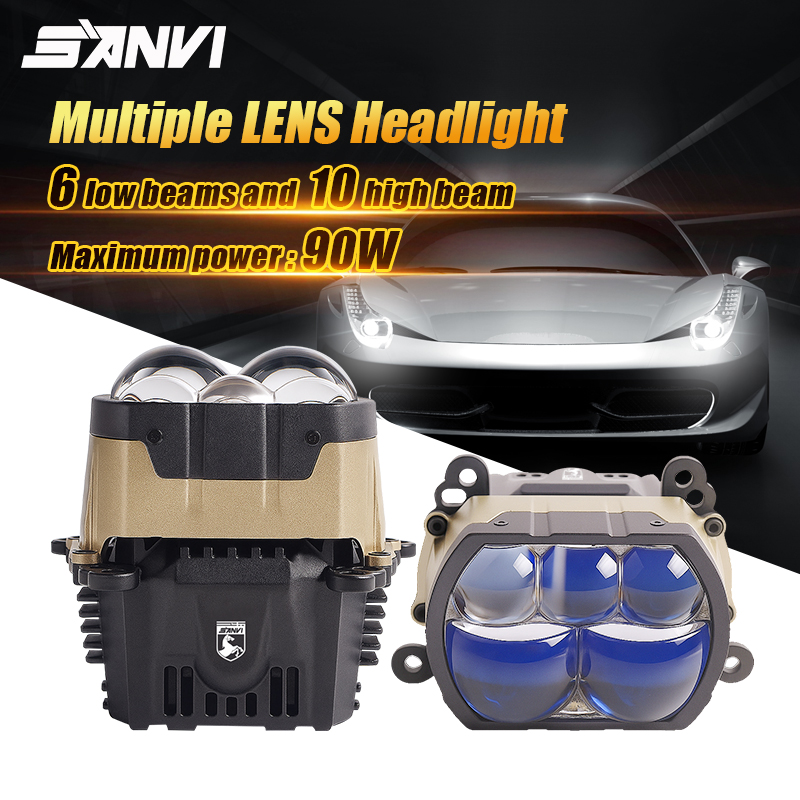 SANVI 180W PX8 Square Bi LED M - đánh giá và giá Car Accessories Low Price
