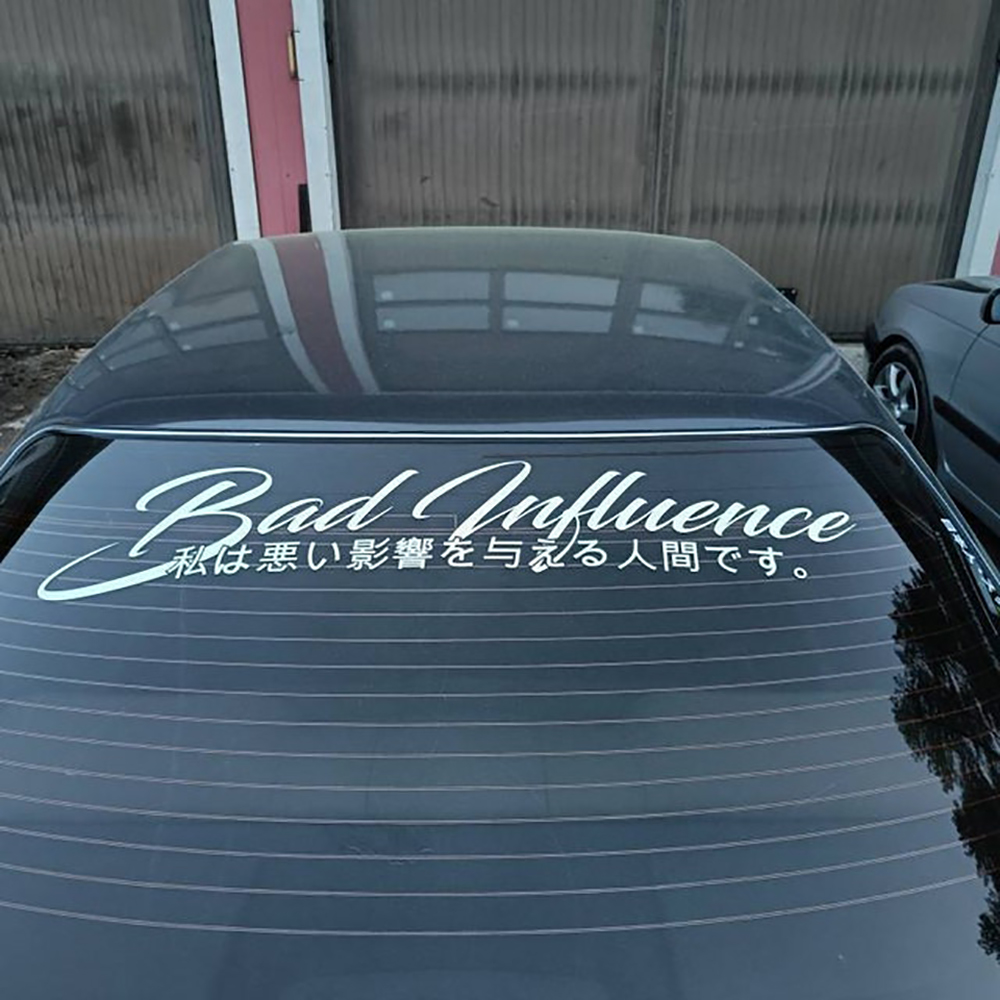 Bad Influence in Japanese Deca - đánh giá và giá Car Accessories Banner