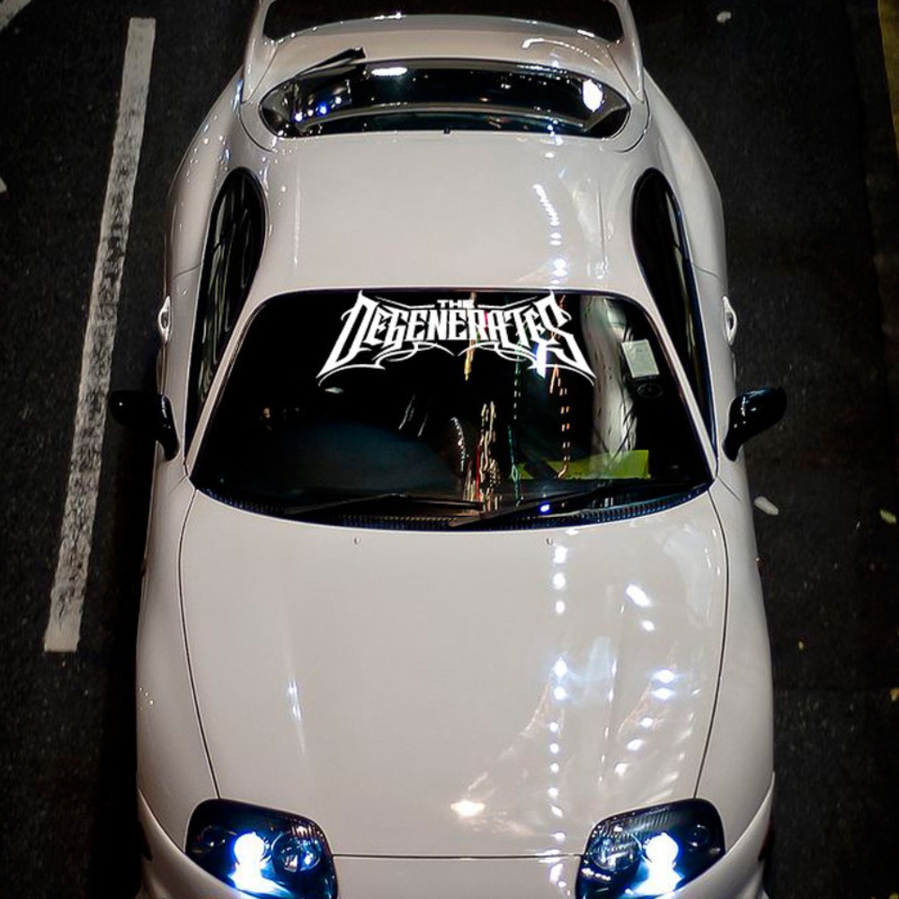 1pc THE DEGENERATES JDM Sport  - đánh giá và giá Car Accessories Banner