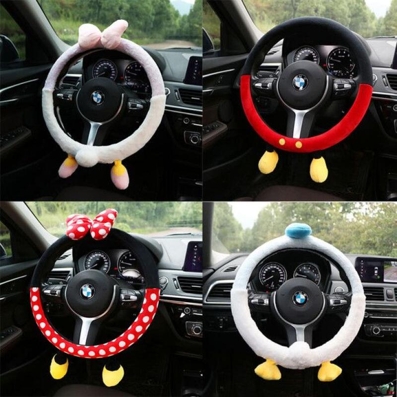 Cute Disney Plush Steering Whe - đánh giá và giá Car Accessories For Winter