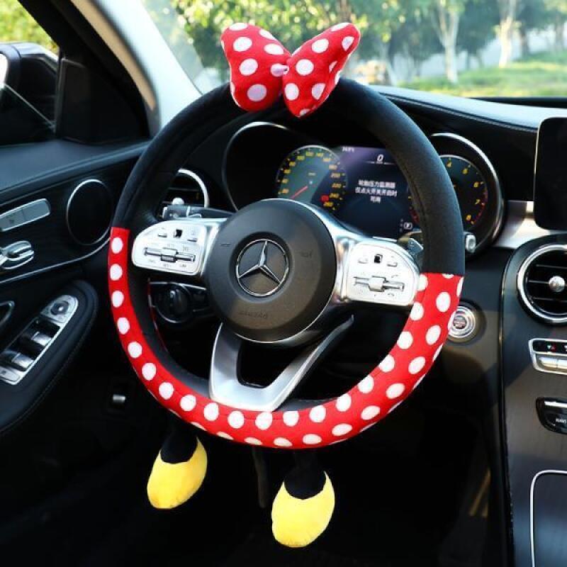 Cute Disney Plush Steering Whe - đánh giá và giá Car Accessories For Winter