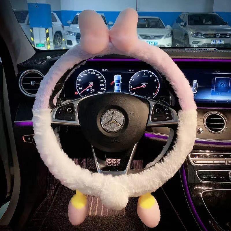 Cute Disney Plush Steering Whe - đánh giá và giá Car Accessories For Winter