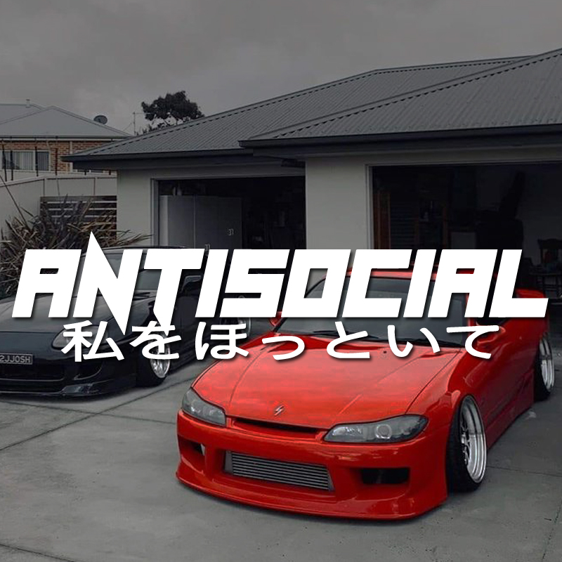 JDM Style 'ANTISOCIRL' Vinyls  - đánh giá và giá Car Accessories Banner