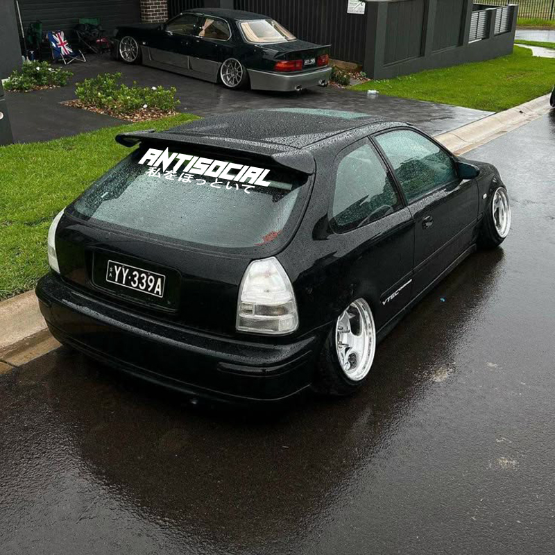 JDM Style 'ANTISOCIRL' Vinyls  - đánh giá và giá Car Accessories Banner