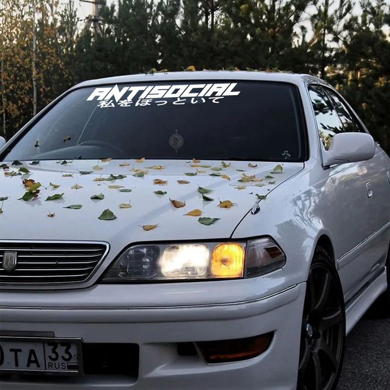 JDM Style 'ANTISOCIRL' Vinyls  - đánh giá và giá Car Accessories Banner