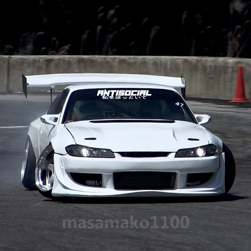 JDM Style 'ANTISOCIRL' Vinyls  - đánh giá và giá Car Accessories Banner