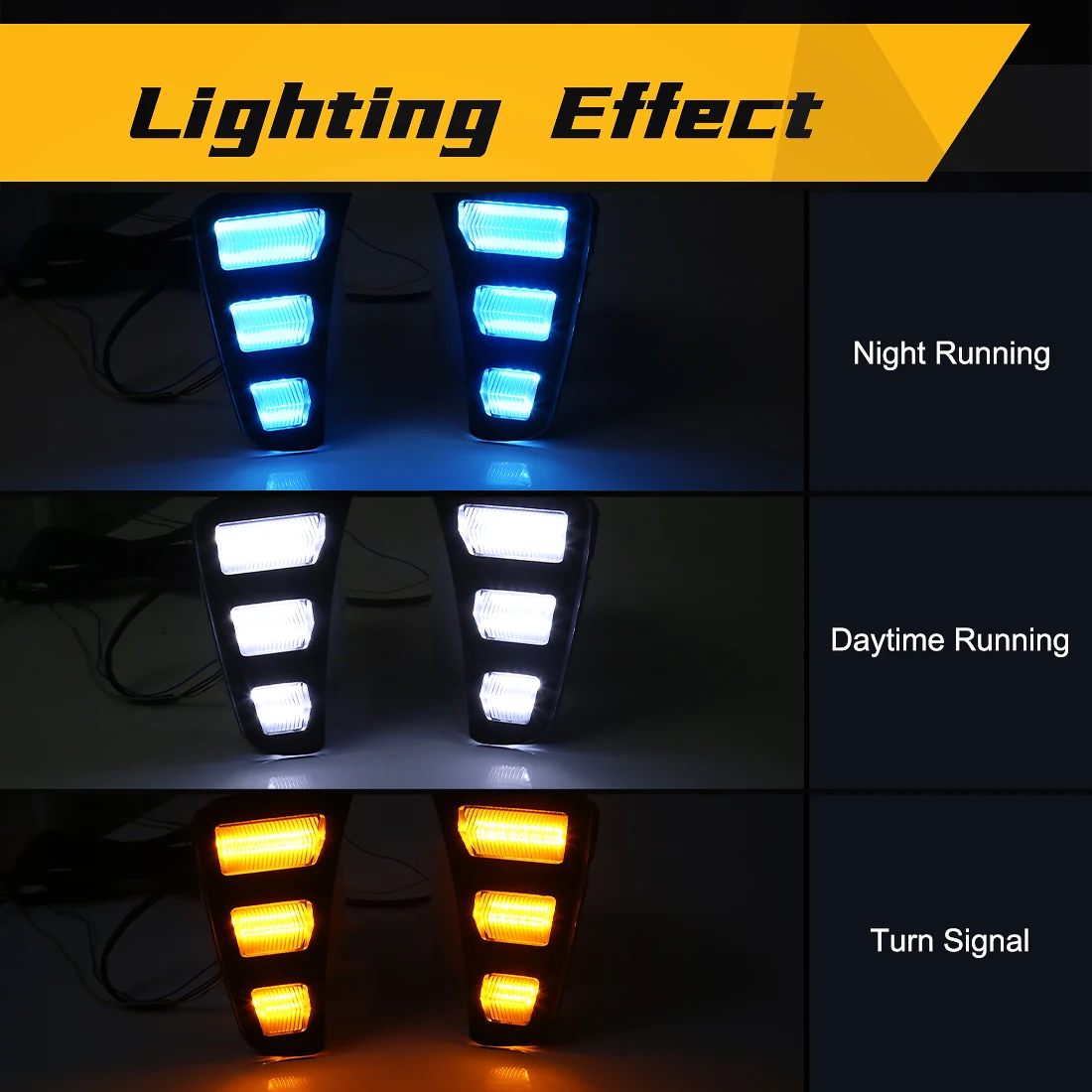 Car LED Daytime Running Light  - đánh giá và giá Car Accessories For Road Trip