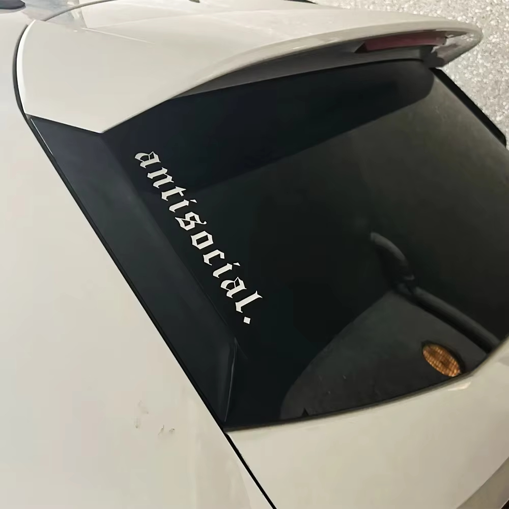 1pc Antisocial Car Sticker Win - đánh giá và giá Car Accessories Banner