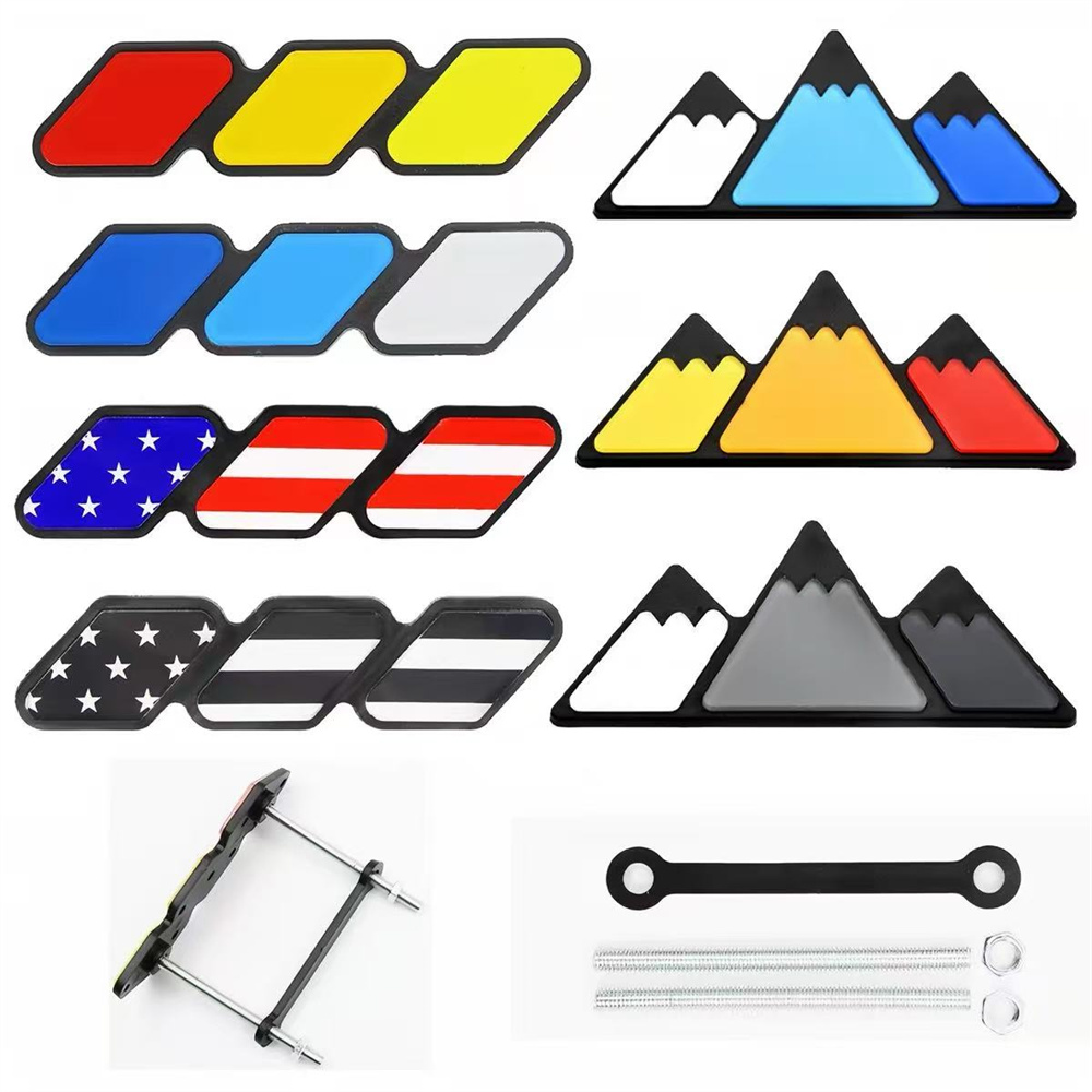 1Pc Aluminum 3D Tri Color Snow - đánh giá và giá Car Accessories For Winter