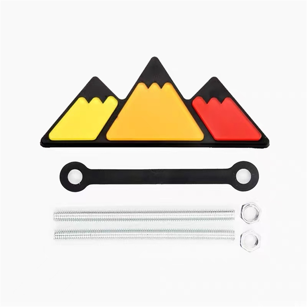 1Pc Aluminum 3D Tri Color Snow - đánh giá và giá Car Accessories For Winter
