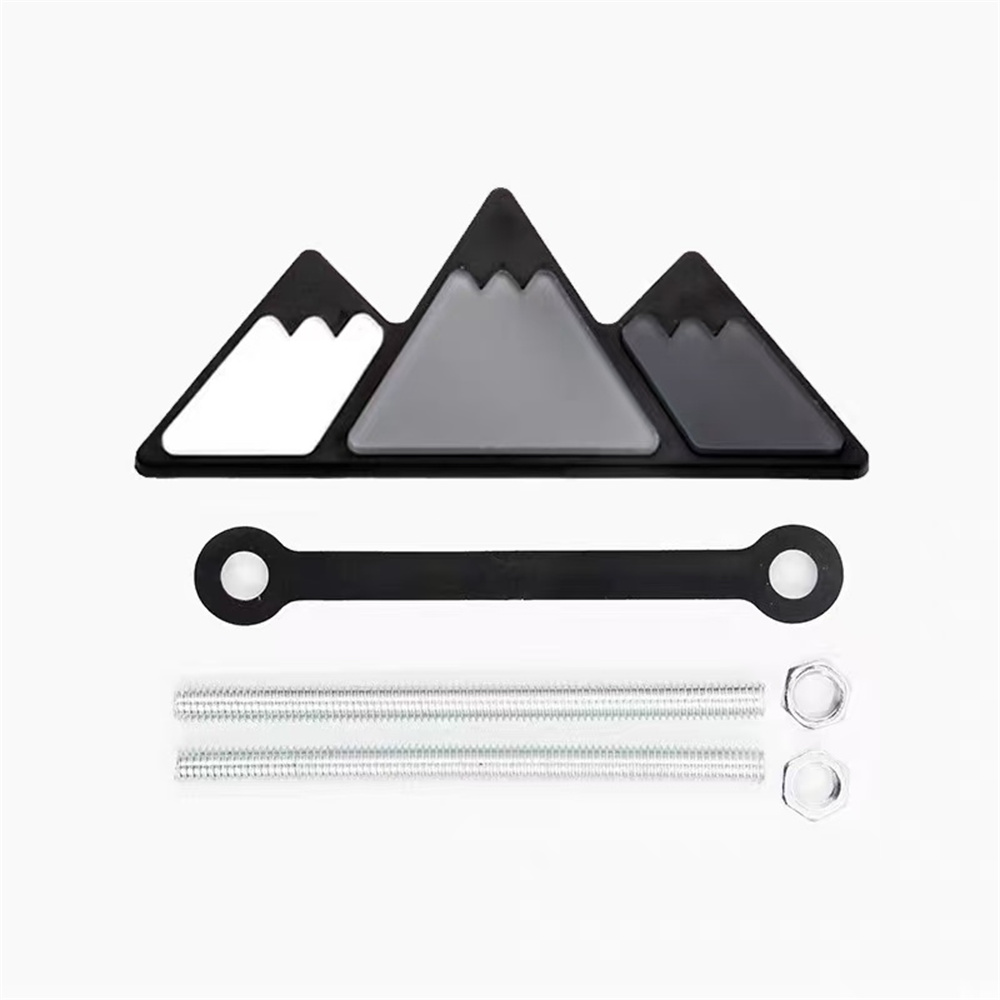 1Pc Aluminum 3D Tri Color Snow - đánh giá và giá Car Accessories For Winter
